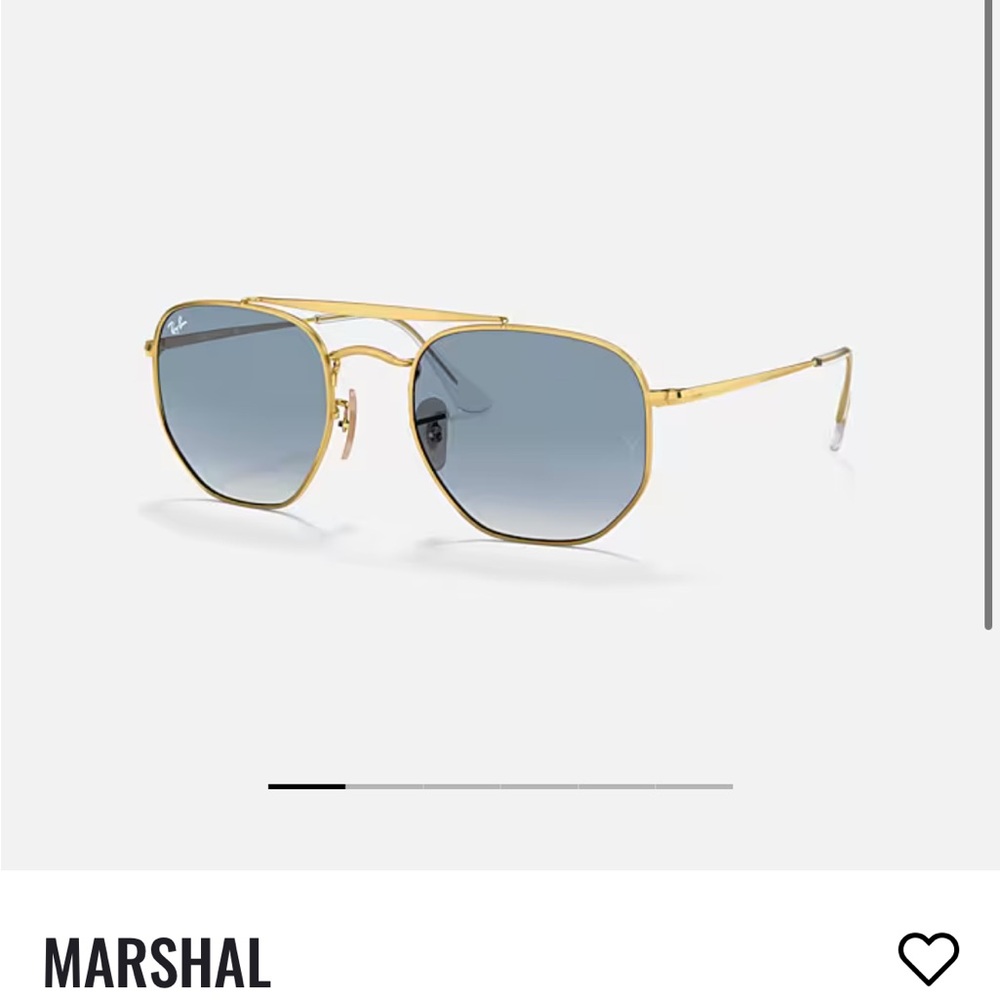 Rayban Marshall Gold Frame Sunglasses